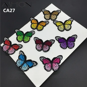 20 VNT 31.5X22CM spalvinga drugelio nėrinių aplikacijos pleistras išsiuvinėtu etape cheongsam drabužius 