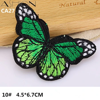 20 VNT 31.5X22CM spalvinga drugelio nėrinių aplikacijos pleistras išsiuvinėtu etape cheongsam drabužius 