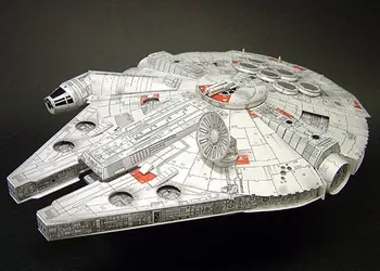 StarWar Millennium Falcon 3D Popieriniai Masto 