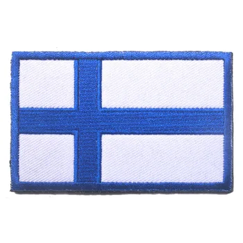 GUGUTREE siuvinėjimo HOOK&LOOP nacionalinės vėliavos pleistrai Norvegija Švedija Danija pleistrai emblemos aplikacijos lopai drabužių AD-13