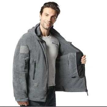 Rudenį, žiemą naujas stilius užsienio prekybos mados plius aksomo vyriški laisvalaikio striukė su gobtuvu striukės, paltai Outwear