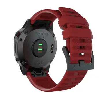 26mm Silikono Juosta, Diržu, Garmin Fenix 6X/5X/5X Plus Greito Atleidimo Watchband Garmin Fenix 3 3HR Smart Watch Band
