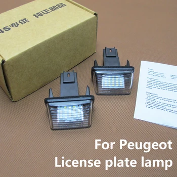 Auto LED Licencijos Numerį Šviesos Peugeot 206 207 407 406 307 308 5008 C5, Berlingo B9 M49 M59 Automobilio Apšvietimo Lemputė