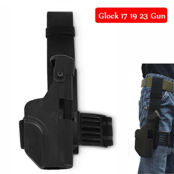 Taktinis Glock Ranka Ginklą, Priedai Karinės Airsoft Medžioklės Pistoletas Pistoletas Lašas Kojos Dėklas Glock 17 19 22 23 Pistoletas Atveju