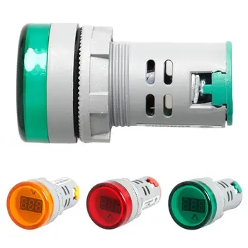 22mm LED Skaitmeninis Displėjus Indikatorius Voltų Įtampos Matuoklio Indikatorius Signalo Lemputė Voltmeter Žibintai Testeris Combo Matavimo Diapazonas 60-450V AC