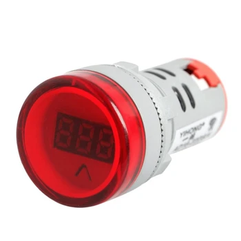 22mm LED Skaitmeninis Displėjus Indikatorius Voltų Įtampos Matuoklio Indikatorius Signalo Lemputė Voltmeter Žibintai Testeris Combo Matavimo Diapazonas 60-450V AC