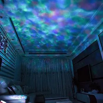 Vandenyno Bangos Projektorius LED Nakties Šviesos Su USB Nuotolinis Valdymas TF Kortelės Muzikos Grotuvo Garsiakalbių Aurora Dropship Projekcija