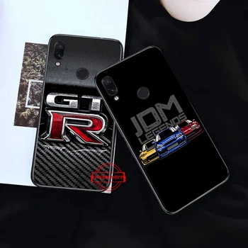 NISSAN GTR Silikono Atveju Xiaomi Redmi 4A 4X 5A 5 Plus S2 6 6A, 7, 7A, 8A K20 Pro Eiti