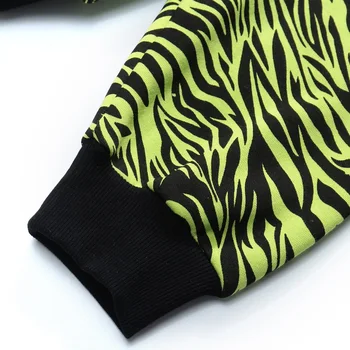 Vyrai Hip-Hop Hoodie Palaidinukė Zebra Modelio Spausdinimo Harajuku Streetwear Hoodie Puloveris Negabaritinių Rudenį Medvilnės Gobtuvu Palaidinukė