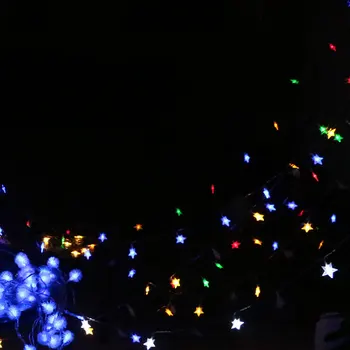 10M 60 LED USB pūkų kamuoliuką/penkiakampė Žvaigždė, Šviesos Eilutę Juostos Lempos Kalėdų, Gimtadienio Dekoro DC 5V