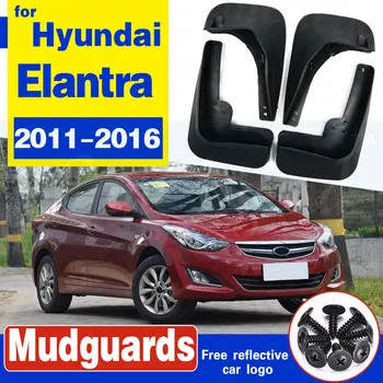 OE Stiliaus Litų Purvo Atvartais Skirta Hyundai Elantra MD 2011 - 2016 Mudflaps Splash Apsaugai Purvasargių Optikos 2012 2013 Sedanas